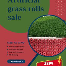 Artificial Grass Rolls On Clearance Sale 