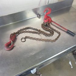 Ratcliff Red Chain 3 ton Hoist Lever Come-Along