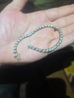 1/2ct Diamond Silver Tennis Bracelet