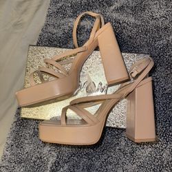 Nude Heels Size 10