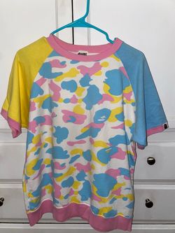 vintage/Nigo-era BAPE Cotton Candy Camo short-sleeve crewneck/sweatshirt