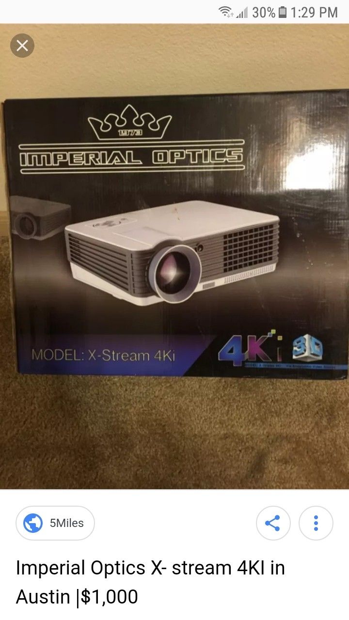 Projector Imperial Optics X-Stream 4ki