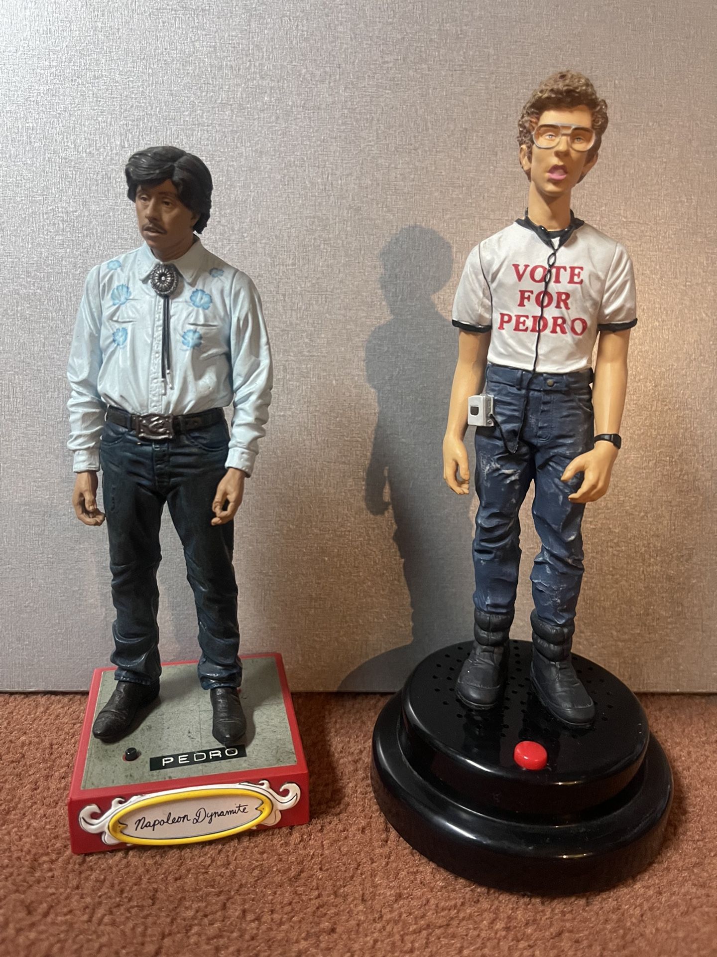 Napoleon Dynamite and Pedro talking action figures  2005