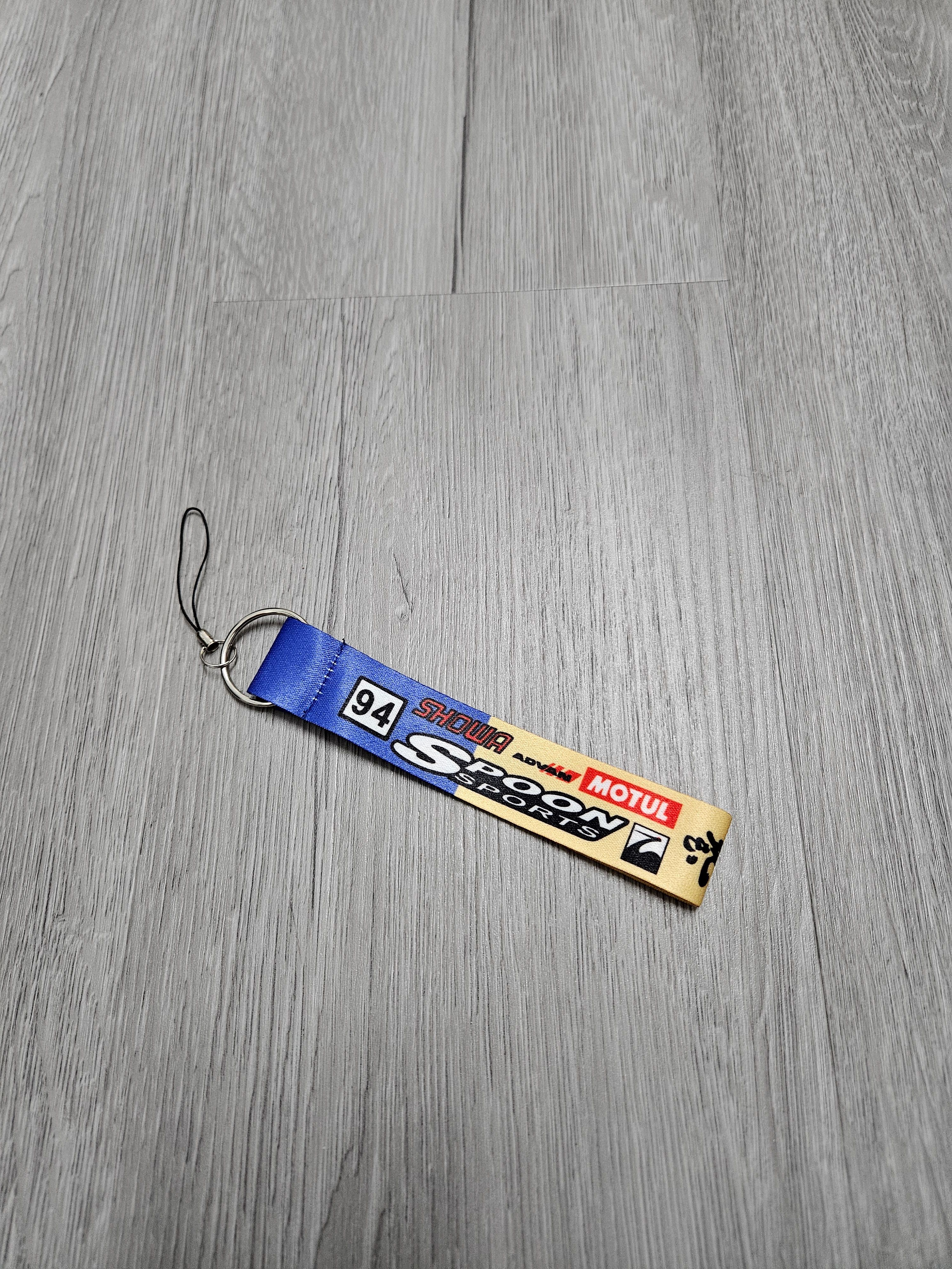 BRAND NEW JDM SPOON SPORTS DOUBLE SIDE Racing Cell Holders Keychain Universal