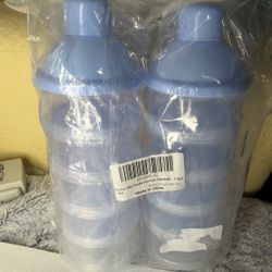 Accmor Milk Powder Formula Dispenser 2-Pack Blue