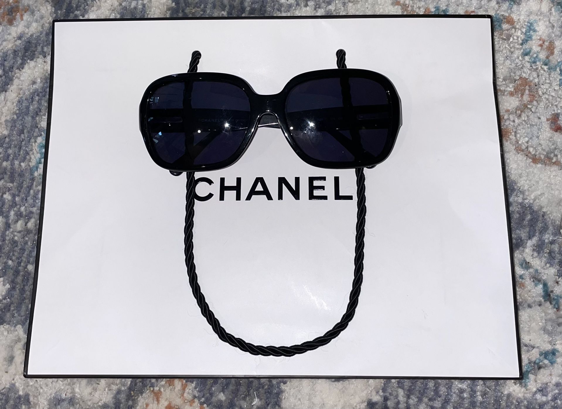 Authentic - CHANEL Black Quilted Sunglasses Model 5124 for Sale in Houston,  TX - OfferUp