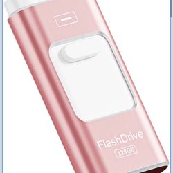 Apple MFi Certified 128GB Flash Drive for iPhone Thumb Drive Photo Stick, USB Memory Stick iPhone Flash Drive for Photos Videos, High Speed Jump Drive
