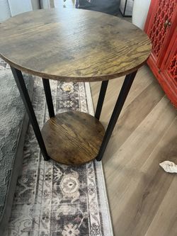 Wood & Metal Sofa Table