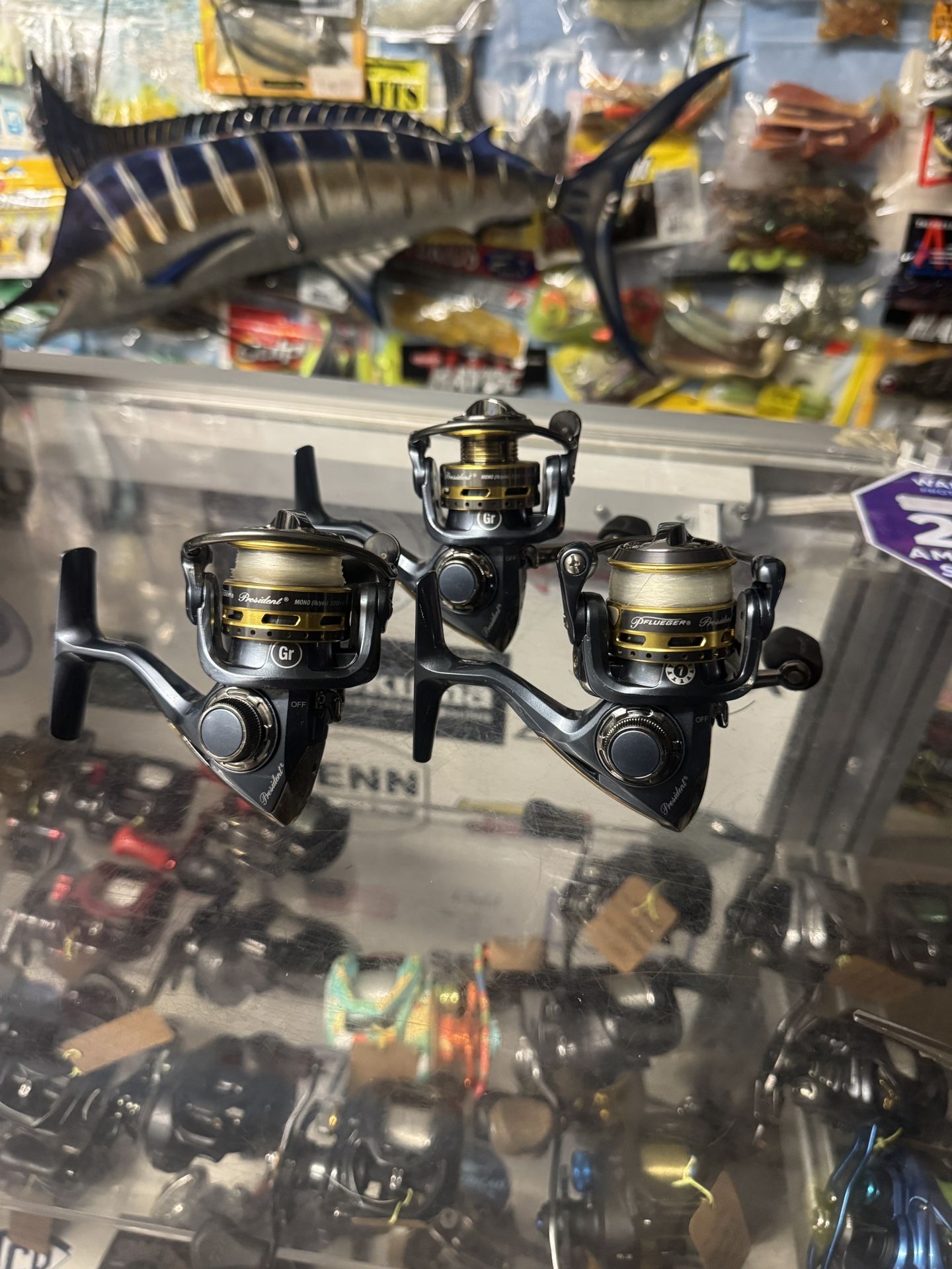 45-55$ Phleuger Presidential Trout Fishing Reels. New And Like New.