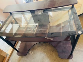 Glass desk