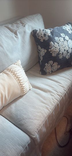 pottery barn comfy couch/sofa
