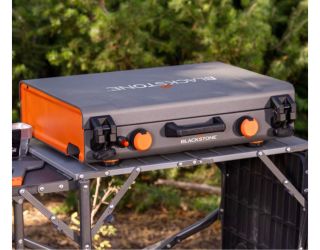 Blackstone Adventure Ready 20"x14" 2-Burner Propane Camping Griddle with Latching Hood and Handle