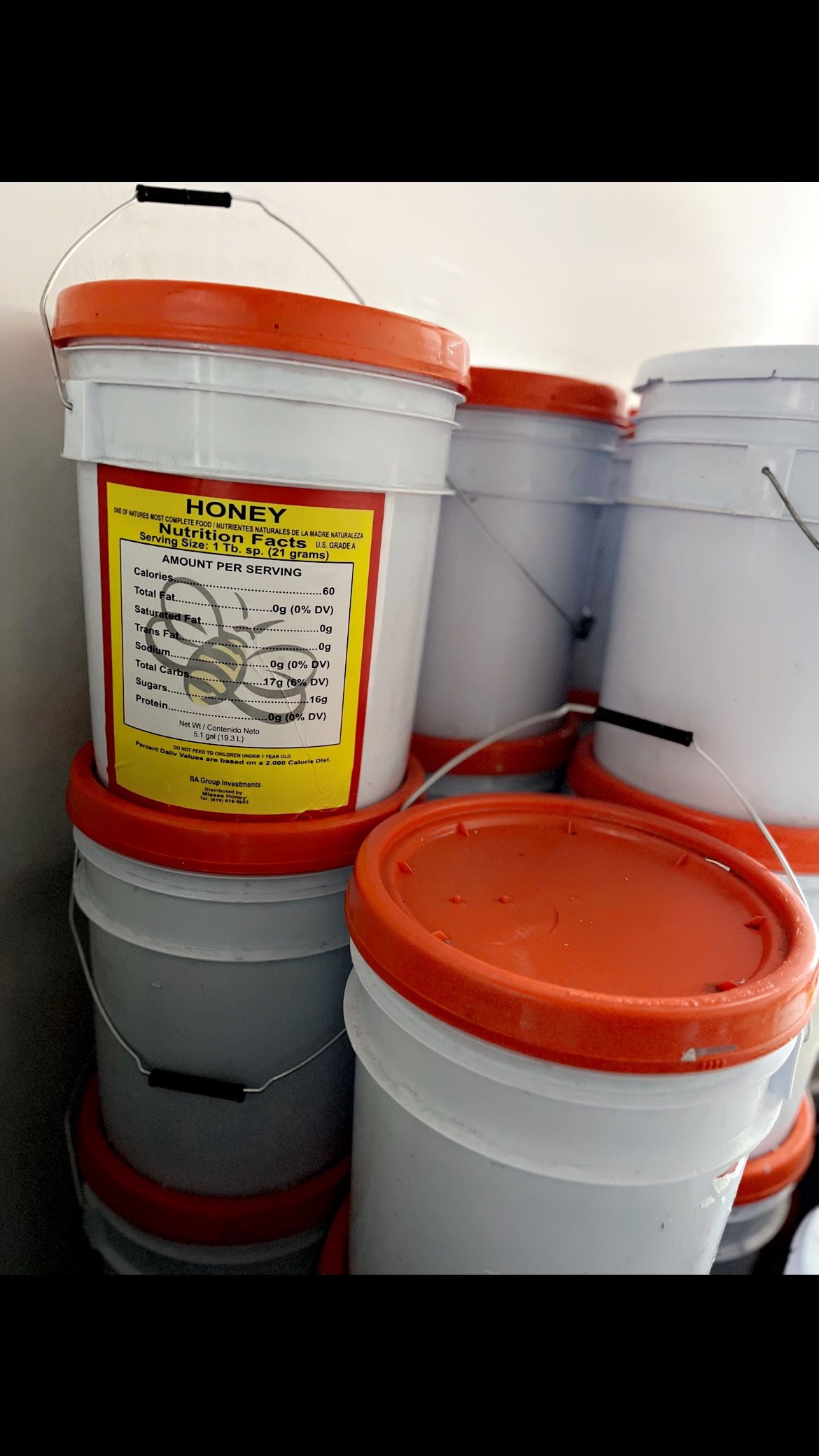 đMisses Honeyđ 5 Gallon Buckets