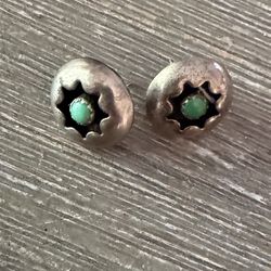 Native Turquoise Stud Earrings