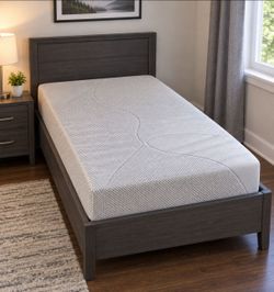 6" thick twin mattress with cover