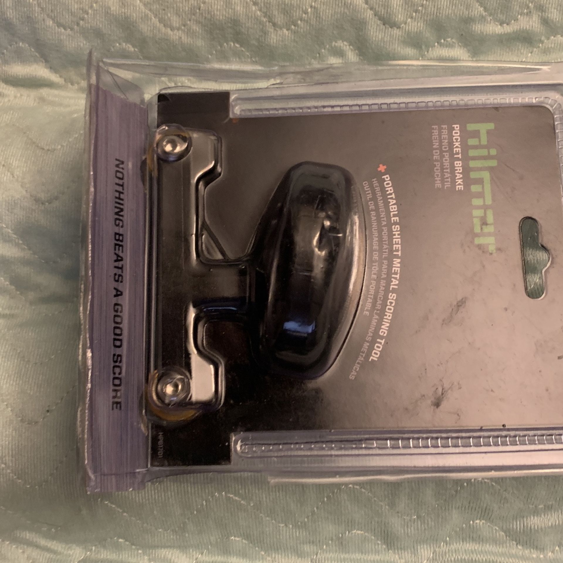 Hillary Pocket Brake. Portable Sheet Metal Scoring Tool