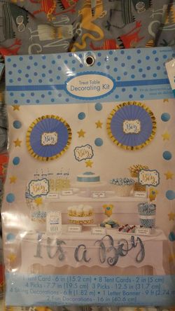 Brand new - baby shower decorations (BOY)