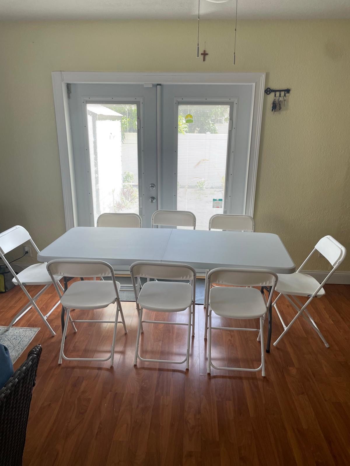 Party events plastic tables & chairs