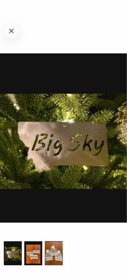 Handmade in Montana Steel Ornaments