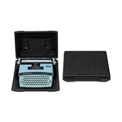 Vintage Blue Coronamatic Typewriter