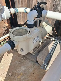 Pool  pump and filter