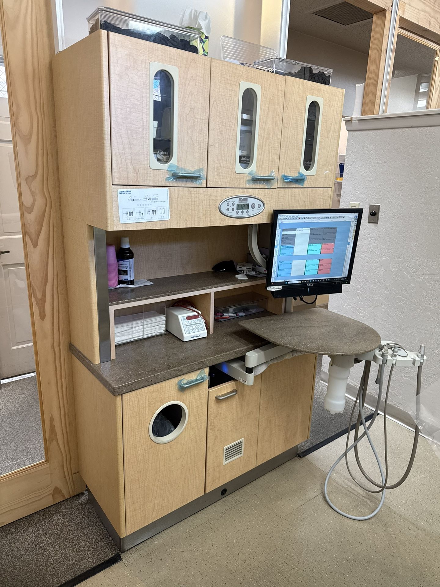 Three Dental 12 O’clock Cabinets