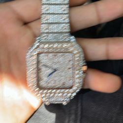 moissanite Arabic Watch 