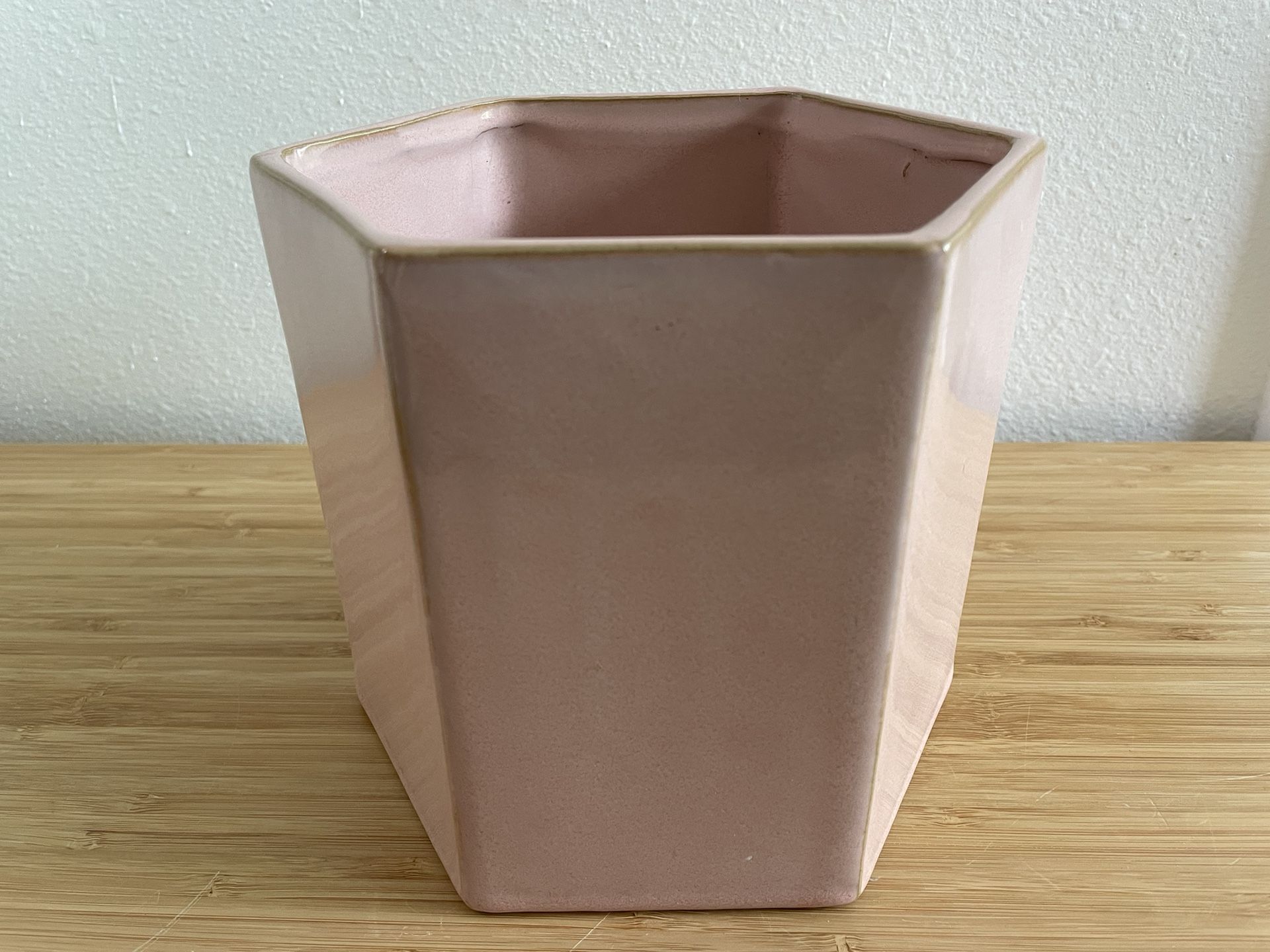 Unique Hexagonal 6 Sided Planter (6.5” Tall)