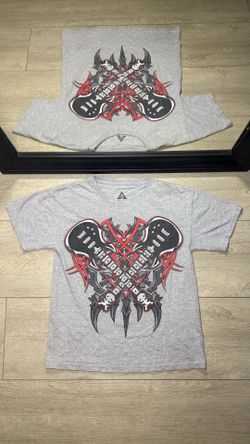 Y2K 2000s Boys Tribal Guitar Affliction Style Shirt