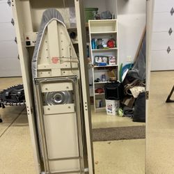 Built in Iron center cabinet with mirror and electrical system