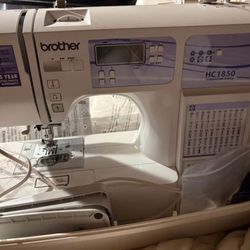 Brother HC1850 sewing machine- Good For Quilting And Embroidery 