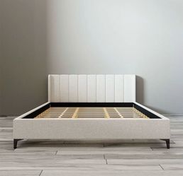 Fabric king bed frame / cama king de tela