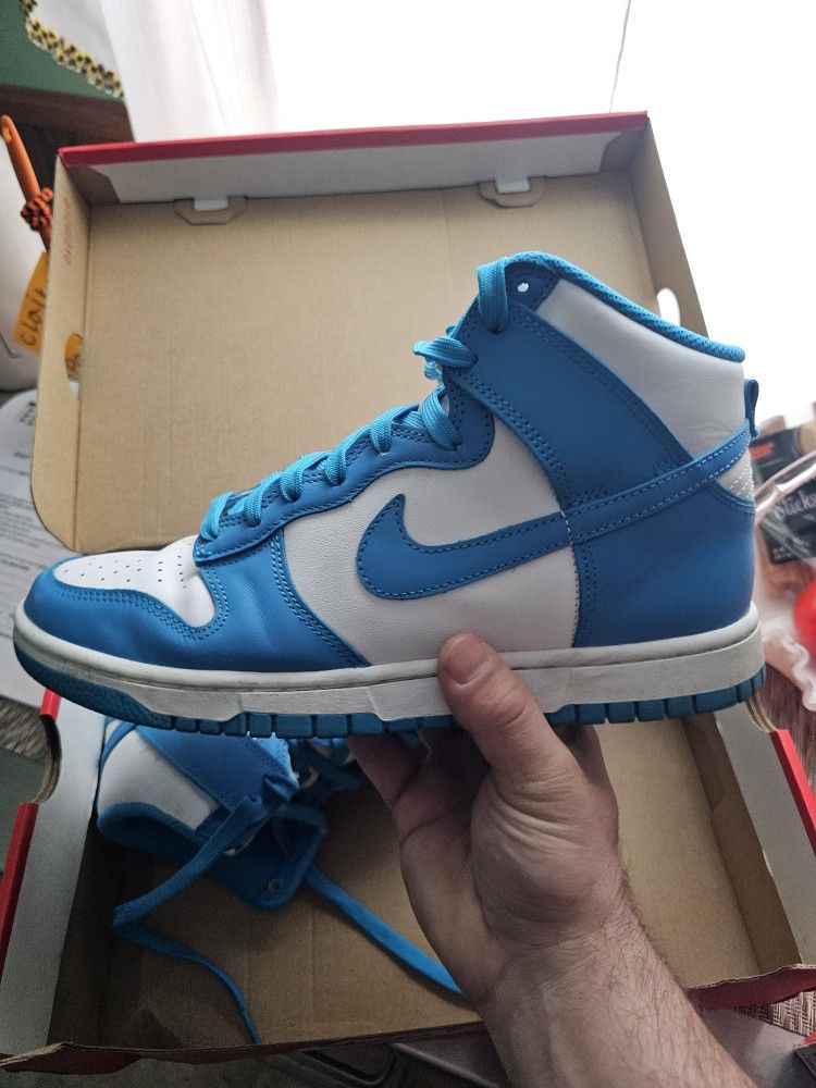 Sz8.5M Nike Dunk High Laser Blue Og All