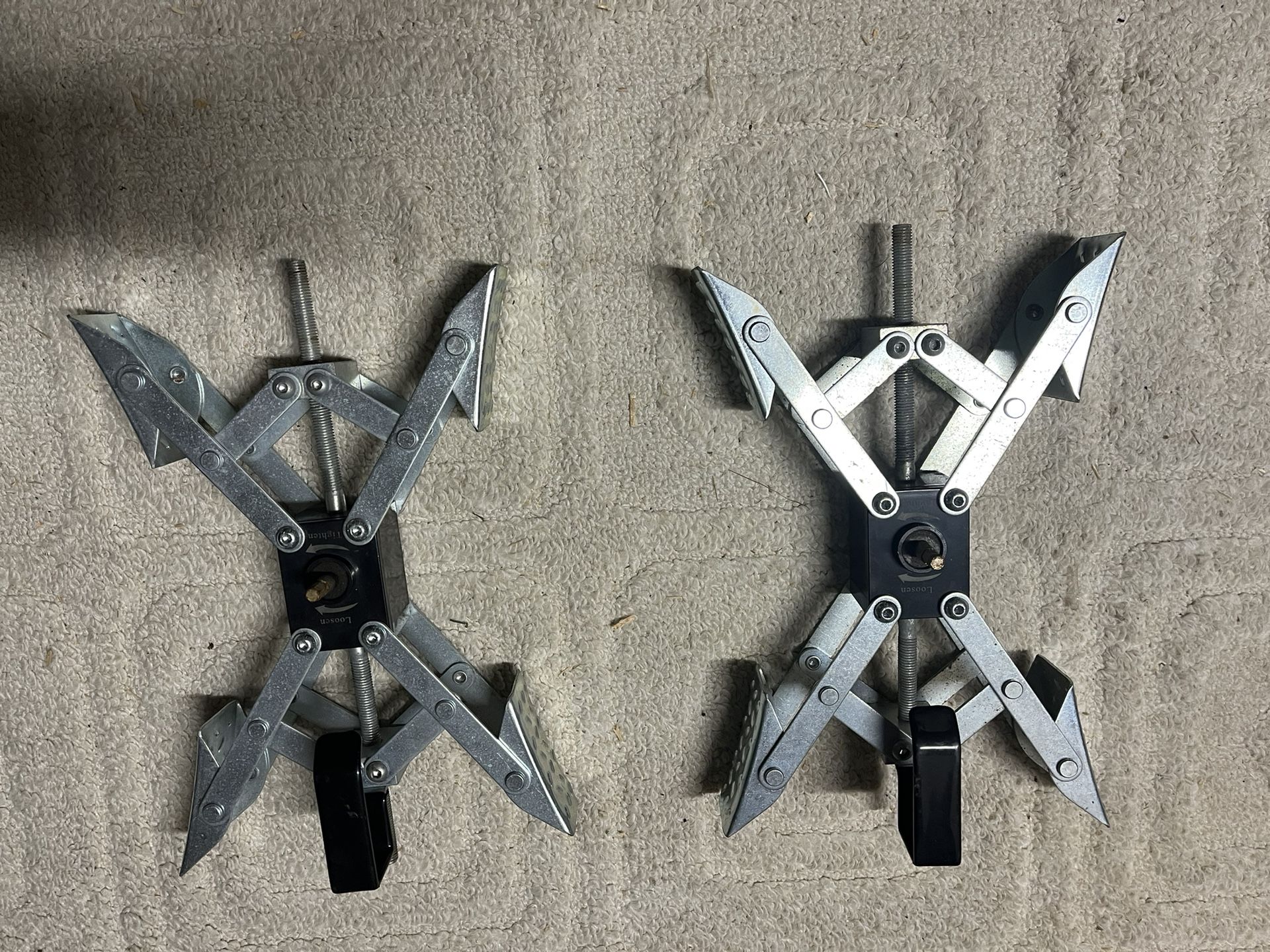 RV Stabilizer Wheel Chocks - 2 Pack (Allow Drill Adjust)