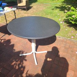 FREE Round Composite Table With Metal Frame