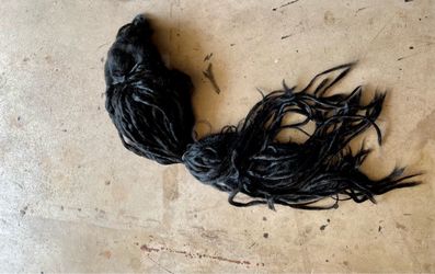 Black Faux Dreadlock Hair Extensions Rasta Halloween