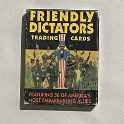 Vintage 1989 Friendly Dictators Trading Card Set 1 - 36 Complete With Order Sheet