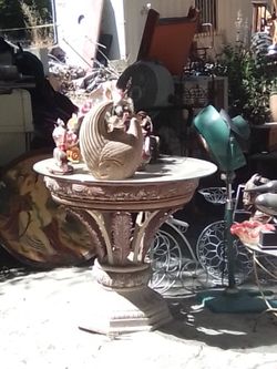 Vintage glass table top