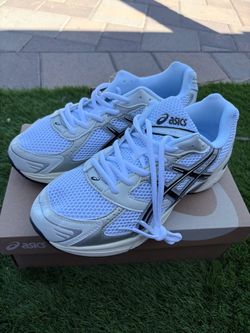 Asics Gel Running Sneakers White Silver