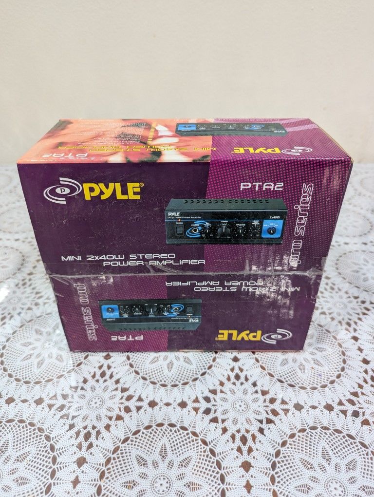 Pyle PTA2 Mini 2x40w Stereo Power Amplifier 