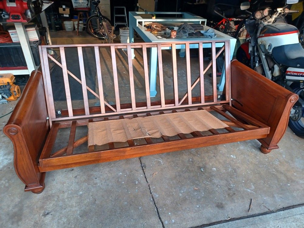  all wood futon couch/bed