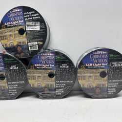 New Christmas Vacation LED Icicle Lights (3) Multi (1) Warm White. $15 Take All. Must Pickup
