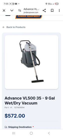 Advance VL500 Wet/Dry Vaccum