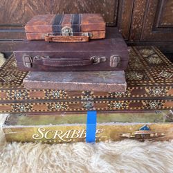 Board Games Lot Special Edition Scrabble, Backgammon, Dominoes 