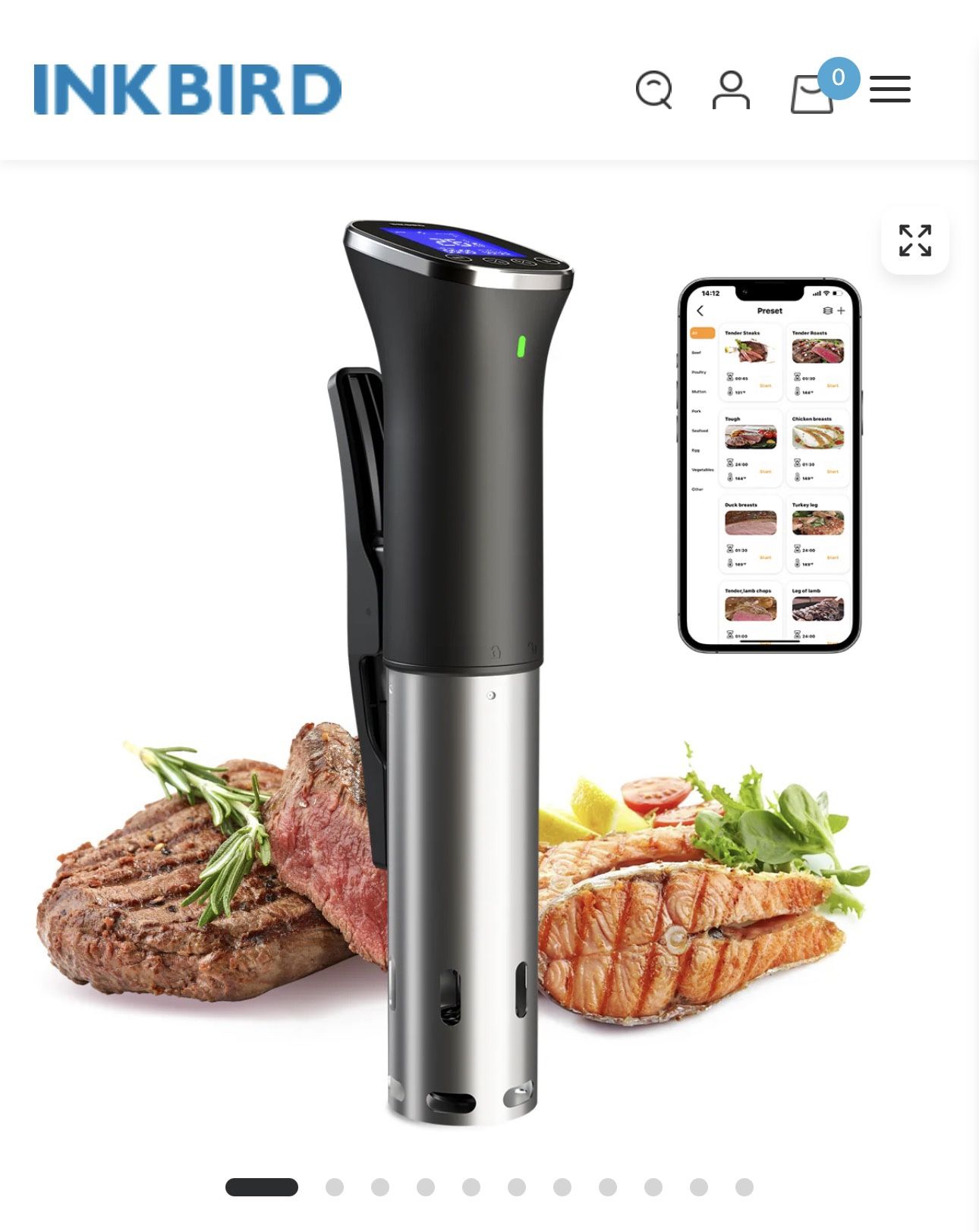 Ink Bird Wifi Cooking Thermometer New In Box!