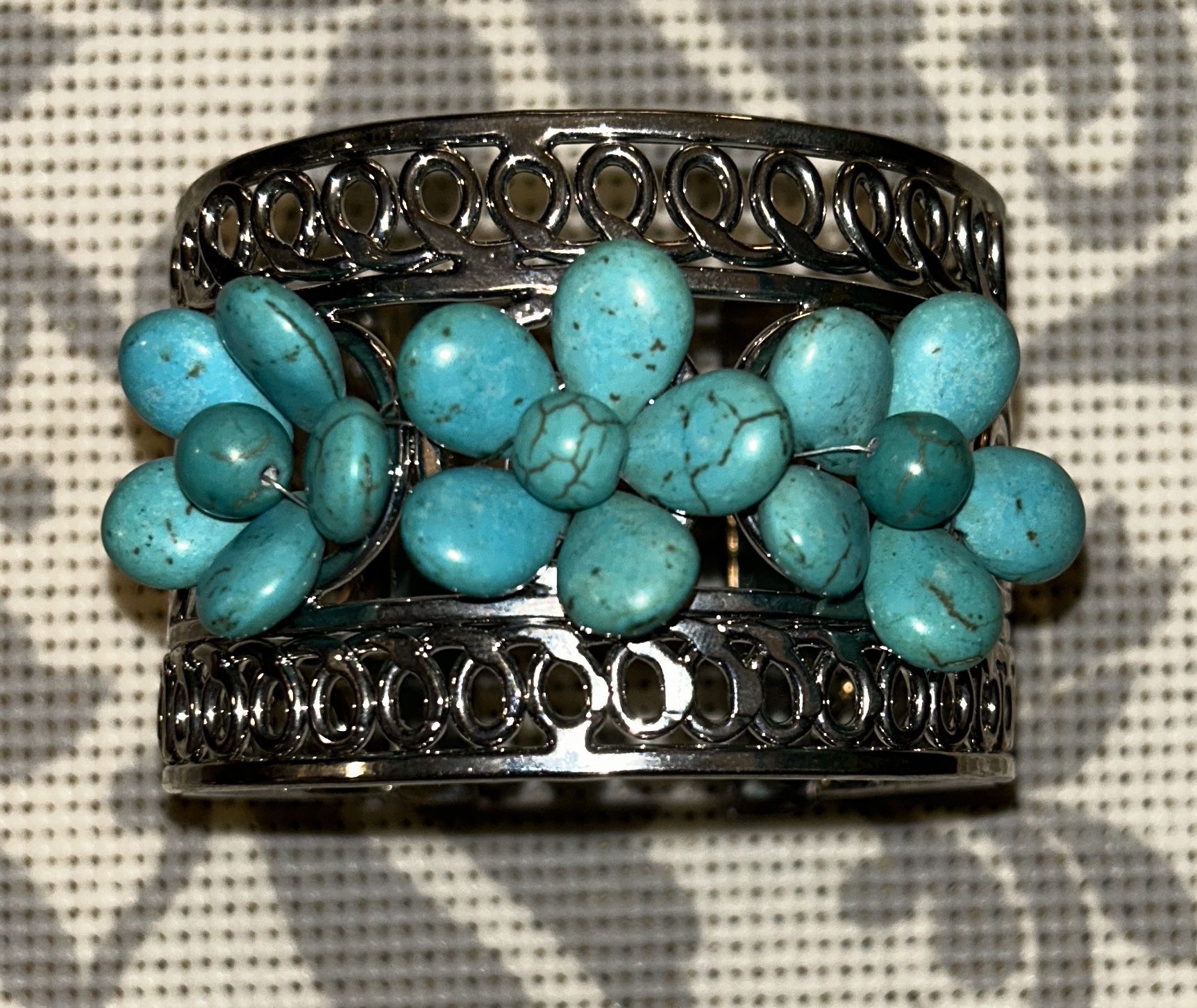 Silver Colored Cuff Bracelet