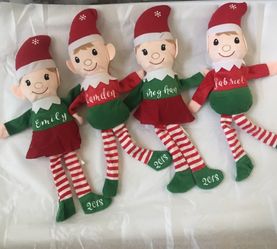 Personalized Elfs and santa sacks