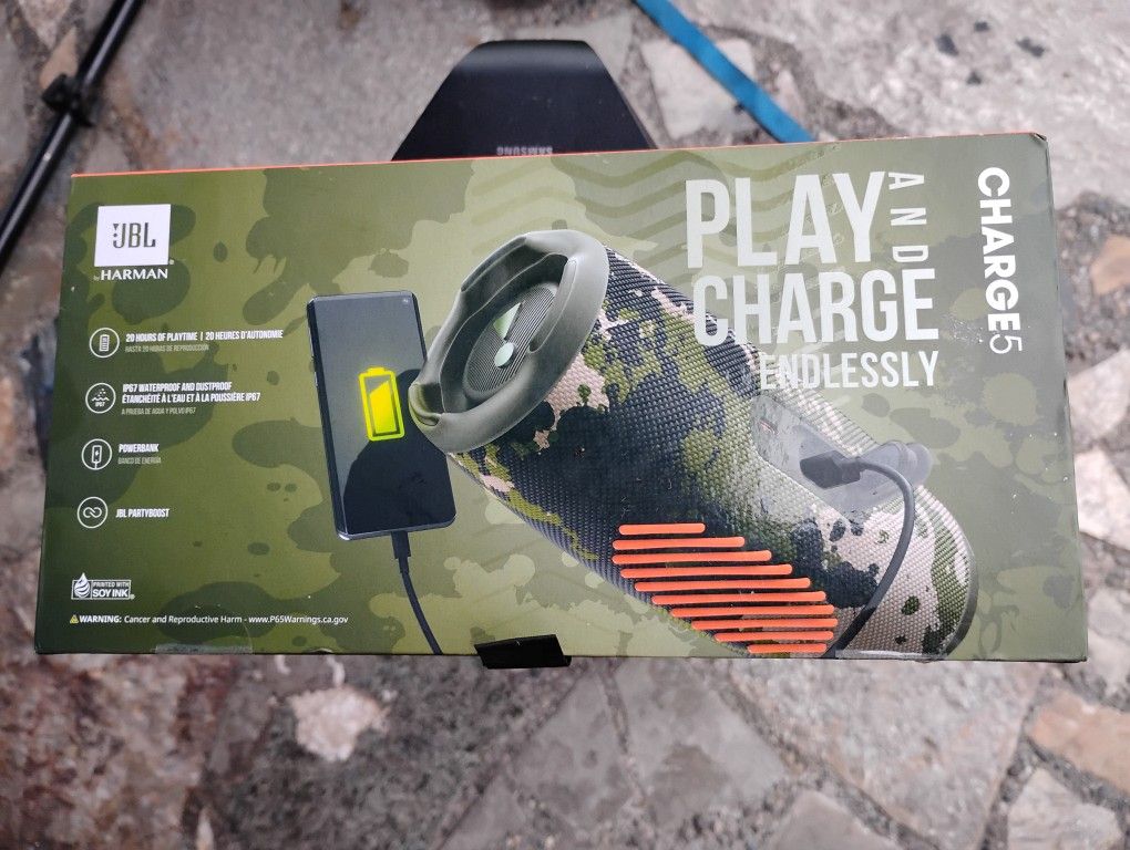 Brand New JBL Charge5 Portable Bluetooth Speaker