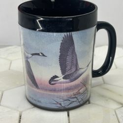 Coffee Cup Vintage Thermo Serv Plastic Mug Coffee Cup Canadian Goose by Rardeke