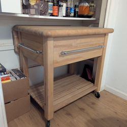 Butcher Block Kitchen Cart